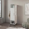 Vynxaria Modern Armoire with Full-Length Mirror - 2 of 4