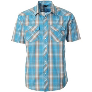 Gioberti Men's Western Cowboy Short Sleeve Shirt with Snap Buttons - 1 of 4