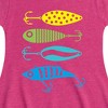 Girls' - Instant Message - Fishing Lures Fit & Flair Cap Sleeve Dress - 2 of 3