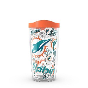 NFL Miami Dolphins 16oz All Over Classic Tumbler - 1 of 4