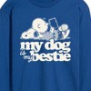 Men's - Peanuts - My Dog Is My Bestie Long Sleeve Graphic T-Shirt - 2 of 4