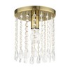 Livex Lighting Elizabeth 1 - Light Flush Mount in  Antique Brass - 4 of 4
