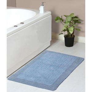 Home Weavers Luxury Collection 100% Cotton Tufted Bathroom Rug, Non-Slip Latex Bath Rug - 1 of 4