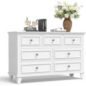 GAOMON Dresser for Bedroom, 7 Drawer Dresser, Wooden Chest of Drawers with Deep Drawers, 47" Long Dressers TV Stand - 1 of 4