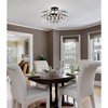 Elegant Lighting Savannah 18 inch flush mount in black - 2 of 4