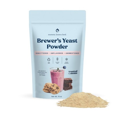 Image of Mommy Knows Best Brewer's Yeast Powder Lactation Vegan Supplement - 16oz