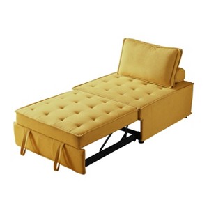 NicBex Multipurpose Linen Fabric Pull Out Sofa Bed Convertible Sleeper Chair Foldable Bed Lazy Sofa for Living Room - 1 of 4