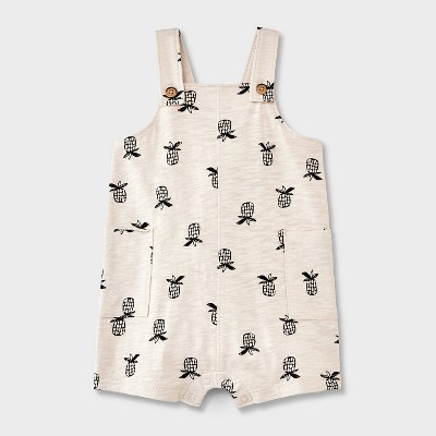Image of Baby Solid Coveralls - Cat & Jack™ Cream 0-3M