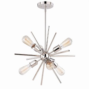 Vaxcel Estelle 6 - Light Pendant in  Polished Nickel - 1 of 4