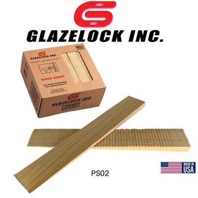 Glazelock 8in Natural Pine Wood Shims