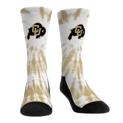 NCAA Colorado Buffaloes Adult Tie Dye Socks - L/XL