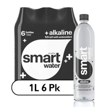 Smartwater Alkaline Vapor Distilled Ionized Water - 6pk/1L Bottles