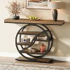 Tribesigns 47" Console Table, 6-Tier Entryway Table with Storage Shelves, Sofa Table with Geometric Metal Frame for Living Room, Hallway, Foyer - 2 of 4