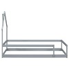 Cesicia Twin Size Wood bed with House-shaped Headboard, Floor bed with Fences - 2 of 4
