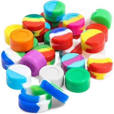 Okuna Outpost 25 Pack Non Stick Silicone Storage Jars (1.25 Inches)