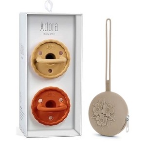 La’dore Baby Pacifier & Case Set – BPA-Free Silicone Soother for Teething Relief + Portable Pacifier Holder for Travel & Storage - 1 of 4