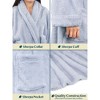 PAVILIA Premium Womens Plush Soft Robe Fluffy Warm, Fleece Faux Shearling Shaggy Bathrobe - 4 of 4