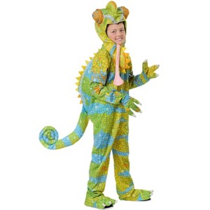 HalloweenCostumes.com Realistic Chameleon Costume for a Child - 1 of 2