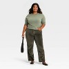 Women's Everyday Highest-Rise Straight Velvet Pants - Universal Thread™ - 3 of 3