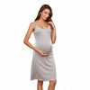 Anna-Kaci Women’s Maternity Sleeveless Scoop Neck Midi Dress with Soft Stretch Fabric and Adjustable Strap Clips - 2 of 4