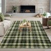 2'x6' Area Rug for Living Room, Machine Washable Non-Slip Vintage Style, Stain Resistant Mat for Dining, Nursery, Office, Entrance, Kitchen, Red - 2 of 4