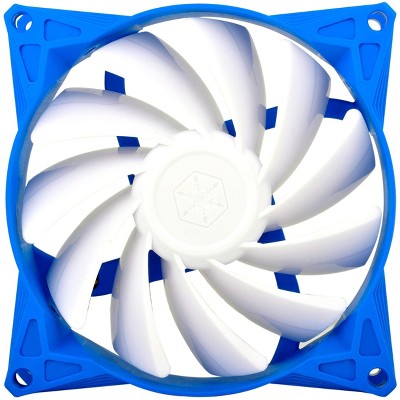 SilverStone Technology   92x92x25mm / Mixed white blade design with blue frame / 4pin fan with PWM/ sleeve bearing