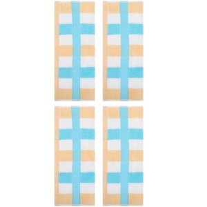REGALWOVEN Striped Absorbent Soft Cotton Hand Towels for Bathroom 4 Pack - 1 of 4