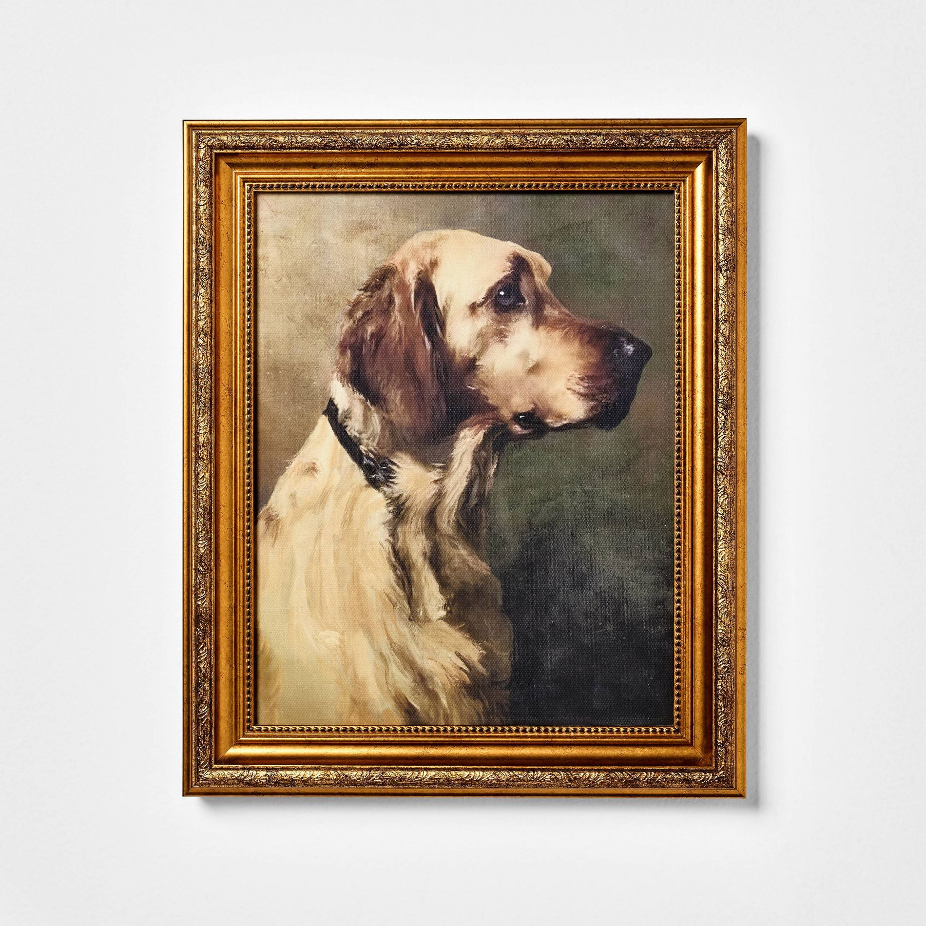 10"x12" Dog Wall Art Gold - Threshold™ designed with Studio McGee