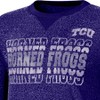 NCAA TCU Horned Frogs Women's Crew Neck Fleece Sweatshirt - image 3 of 3