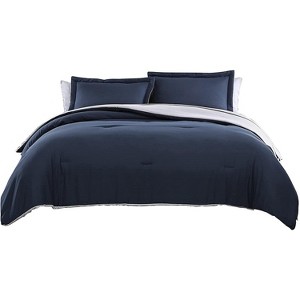 The Nesting Company Chestnut Collection Reversible Bedding Down Alternative 7 Piece Comforter and Sheet Set Microfiber - 1 of 4