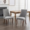 Dining Chairs Set Of 2, Upholstered Dining Chair With High Backrest, High Rebound Sponge, Triple Elastic Structure, Kitchen Dining Chair - 3 of 4