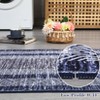 Indoor Modern Bordered Solid Color Area Rugs for Bedroom Living Room Easy Care Washable Soft Low Pile Non Slip Foldable Carpet - 2 of 4