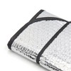 Unique Bargains Aluminum Foil Foldable Car Window Windshield Sun Shade Visor 140x70cm Black 2 Pcs - 4 of 4