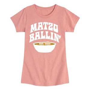 Girls' - Instant Message - Matzo Ballin Fitted Short Sleeve Graphic T-Shirt - 1 of 4