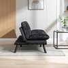 71.6" Futon Sofa Bed, Convertible Sleeper Sofa With Metal Legs, Foldable Chenille Upholstered Loveseat, 2 Seater Futo Couch - 4 of 4