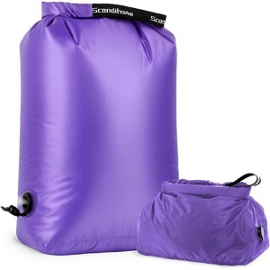 2 Pack Foldable Waterproof Travel Laundry Bags, Large + Small Sizes for Dirty Clothes & Swimsuits - 1 of 4