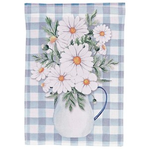 Dicksons Magnolia Garden Daisies Floral White 18 x 13 Polyester Outdoor Garden Flag - 1 of 1