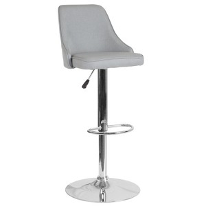 Emma and Oliver Contemporary Adjustable Height Barstool - 1 of 4