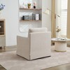 APRILSOUL 29.92'' Swivel Accent Chair, Upholstered Skirted,with Removable Back Cushion, 360 Degree, for Living Room, Nursery, Lounge,Office - 4 of 4