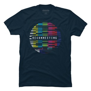 Men's Design By Humans Reconnecting By clingcling T-Shirt - 1 of 4