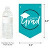 Big Dot of Happiness Teal Graduation Bunting Banner - Party Decorations - Congrats Grad 2025 - 2 of 4
