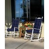 Aoodor Outdoor Tufted Back Cushions Patio Replacement Chair Cushion with Ties, Water and Fade Resistant for All Weather, Set of 2 - 2 of 4