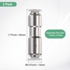 Unique Bargains Nickel Plated Brass Push To Connect One Way Quick Release Check Valve 2 Pcs - 3 of 4