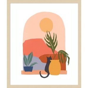 Amanti Art Paper Scene I by June Erica Vess Wood Framed Wall Art Print - 1 of 4