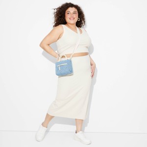 Women's Mid-Rise Rib-Knit Column Maxi Skirt - Wild Fable™ - 1 of 3