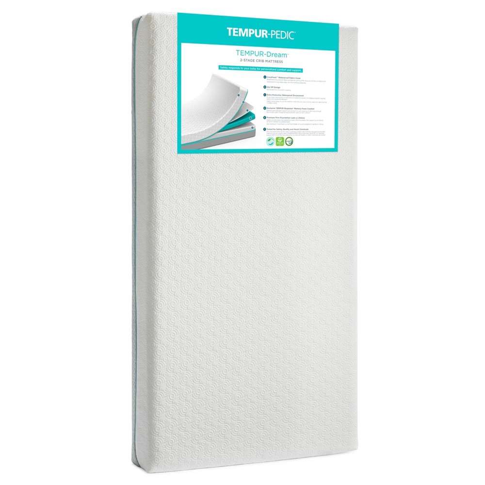 Photos - Mattress Tempur-Pedic Tempur-Dream Crib and Toddler : Hypoallergenic, Waterproof Cover, Memory Foam, Firm/Soft Sides