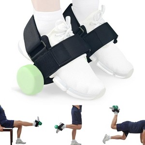 Adjustable Ankle Weights Straps, Dumbbell Foot Attachment for Leg, Hip, Tibia & Hamstring Workouts, Home Gym - 1 of 4