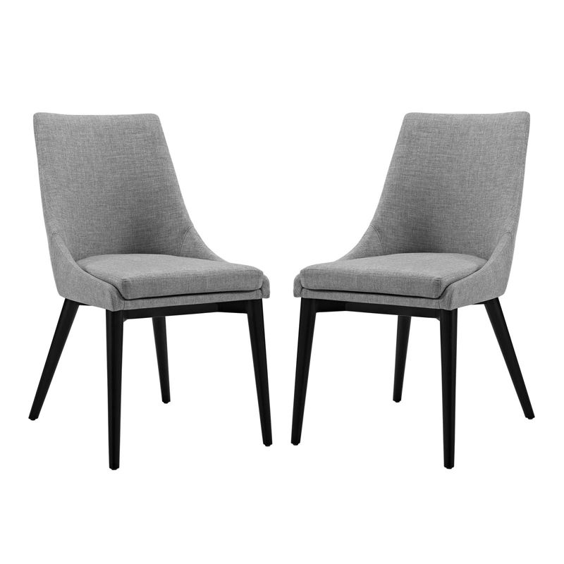 Set of 2 Viscount Dining Side Chair Fabric - Modway, 4 of 10