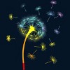 Design By CreativeHT Humans Rainbow Colorful Dandelion Flower Pride By CreativeHT T-Shirt - 2 of 2