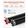 VEVOR Garage Door Torsion Springs, Pair of 0.218 x 2 x 26 in, 16000 Cycles, Electrophoresis Black Coated for Replacement, Black - 3 of 4